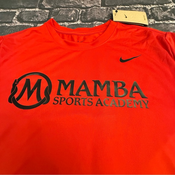 Nike Mamba Sports Academy Kobe Bryant Men’s Red Black T Shirt Dri Fit 3XL - Picture 2 of 5